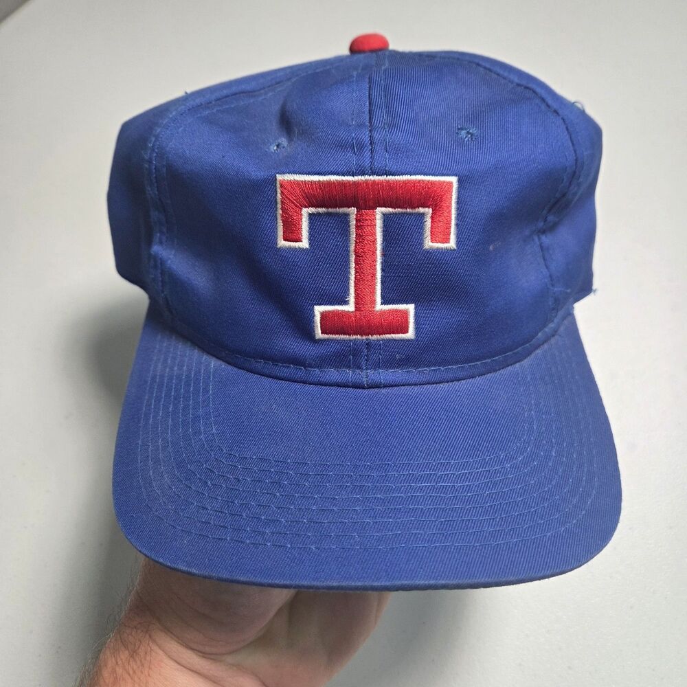 ​Vintage 80s Texas Rangers Hat Snapback The G Cap Grosscap MLB Green